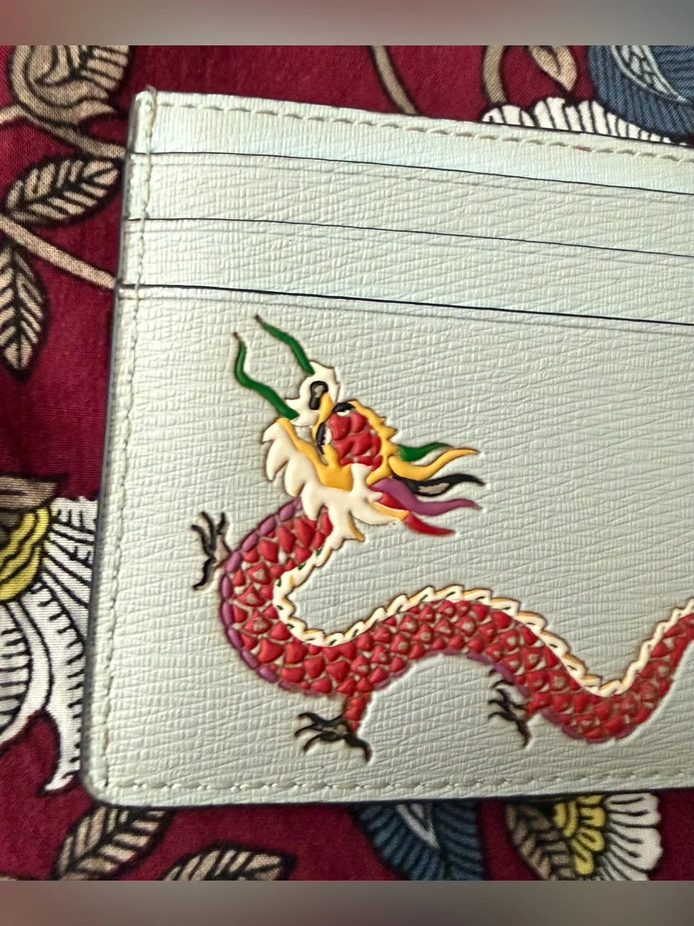 Kate Spade Dragon Printed Small Slim Card Holder